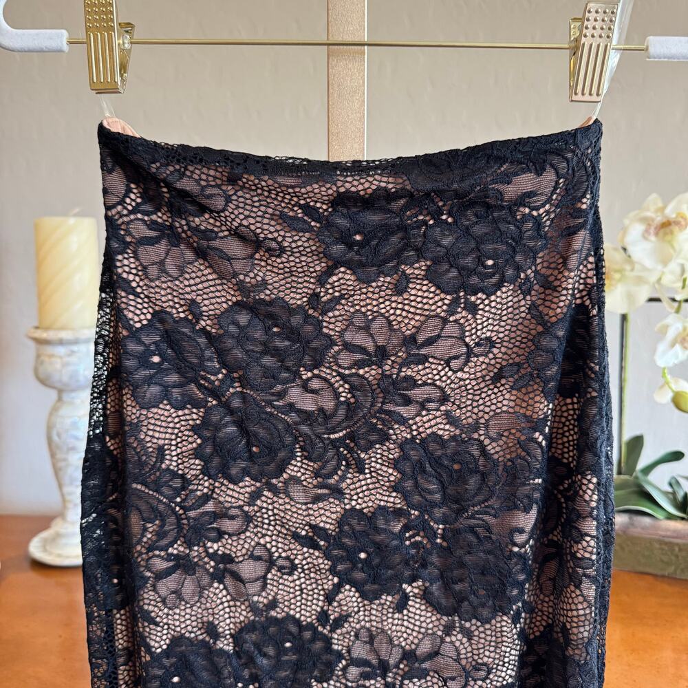 Nookie Heaven Black Lace Maxi Skirt NWT Size Small - Picture 4 of 11